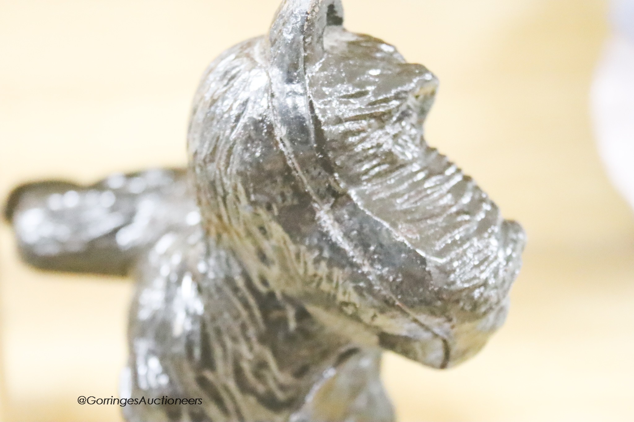 A cast iron terrier doorstop, height 17cm